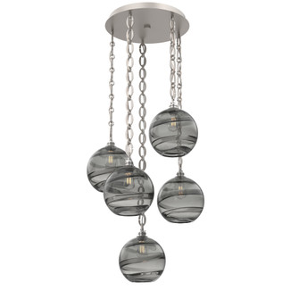 Terra Round 5pc Multi-Pendant Chain (1289|CNB0047-05-BS-OS-CH2-E2)