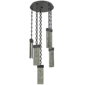 Parallel Round Chain 5pc Multi-Pendant (1289|CNB0042-05-MB-SG-CH2-L1)