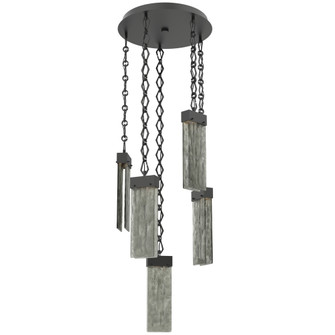 Parallel Round Chain 5pc Multi-Pendant (1289|CNB0042-05-MB-SG-CH1-L3)