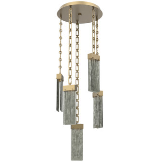 Parallel Round Chain 5pc Multi-Pendant (1289|CNB0042-05-GB-SG-CH3-L1)