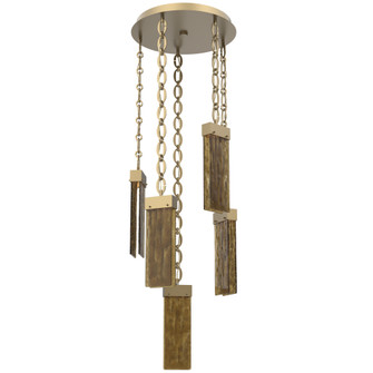 Parallel Round Chain 5pc Multi-Pendant (1289|CNB0042-05-GB-BG-CH2-L3)