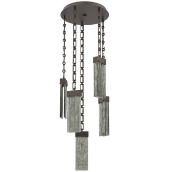 Parallel Round Chain 5pc Multi-Pendant (1289|CNB0042-05-FB-SG-CH3-L1)