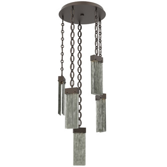 Parallel Round Chain 5pc Multi-Pendant (1289|CNB0042-05-FB-SG-CH2-L1)