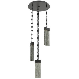 Parallel Round Chain 3pc Multi-Pendant (1289|CNB0042-03-MB-SG-CH3-L3)