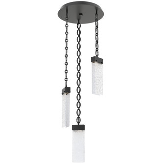Parallel Round Chain 3pc Multi-Pendant (1289|CNB0042-03-MB-CR-CH2-L3)