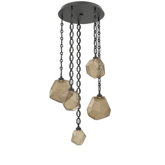 Gem Round Chain 5pc Multi-Pendant (1289|CNB0039-05-MB-B-CH2-L3)