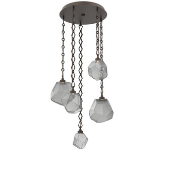Gem Round Chain 5pc Multi-Pendant (1289|CNB0039-05-FB-S-CH1-L1)