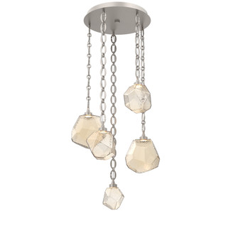 Gem Round Chain 5pc Multi-Pendant (1289|CNB0039-05-BS-A-CH2-L1)