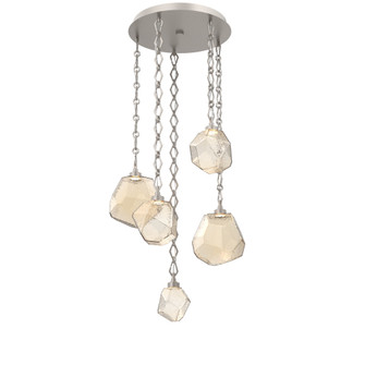 Gem Round Chain 5pc Multi-Pendant (1289|CNB0039-05-BS-A-CH1-L1)