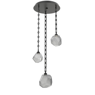 Gem Round Chain 3pc Multi-Pendant (1289|CNB0039-03-MB-S-CH3-L1)