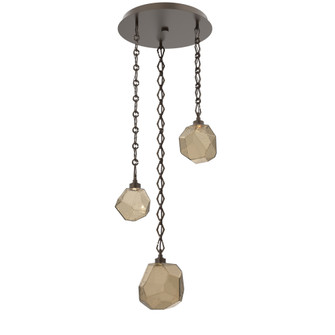 Gem Round Chain 3pc Multi-Pendant (1289|CNB0039-03-FB-B-CH1-L3)