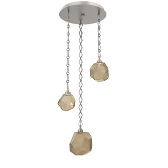 Gem Round Chain 3pc Multi-Pendant (1289|CNB0039-03-BS-B-CH1-L3)