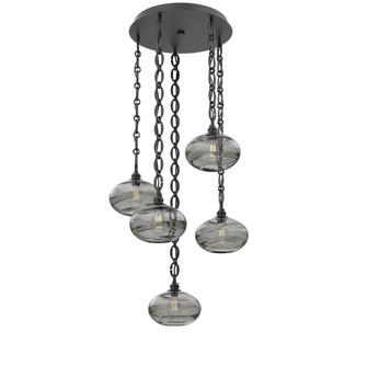 Coppa Round 5pc Multi-Pendant Chain (1289|CNB0036-05-MB-OS-CH2-E2)