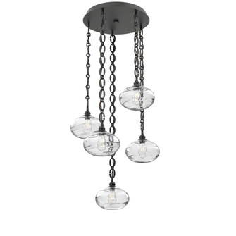 Coppa Round 5pc Multi-Pendant Chain (1289|CNB0036-05-MB-OC-CH2-E2)