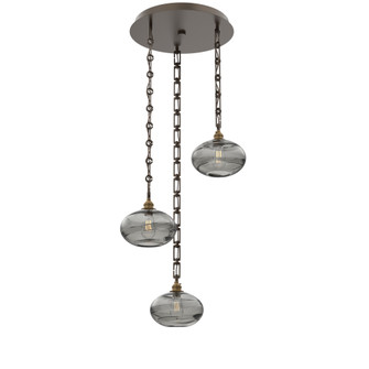 Coppa Round 3pc Multi-Pendant Chain (1289|CNB0036-03-FB-OS-CH3-E2)
