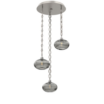 Coppa Round 3pc Multi-Pendant Chain (1289|CNB0036-03-BS-OS-CH2-E2)