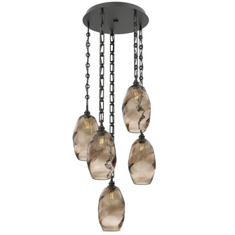 Ellisse Round 5pc Multi-Pendant Chain (1289|CNB0035-05-MB-OB-CH3-E2)