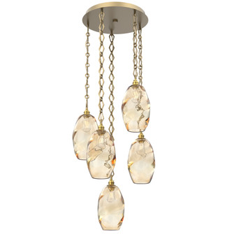 Ellisse Round 5pc Multi-Pendant Chain (1289|CNB0035-05-GB-OA-CH1-E2)