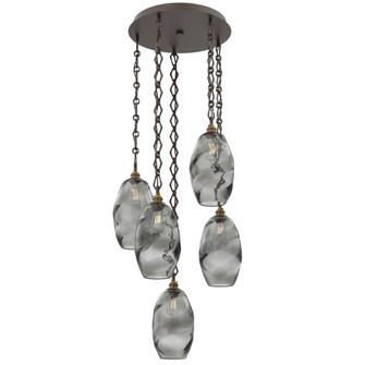 Ellisse Round 5pc Multi-Pendant Chain (1289|CNB0035-05-FB-OS-CH1-E2)