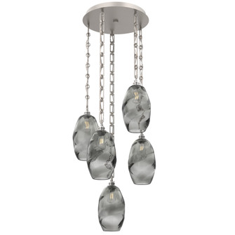 Ellisse Round 5pc Multi-Pendant Chain (1289|CNB0035-05-BS-OS-CH3-E2)
