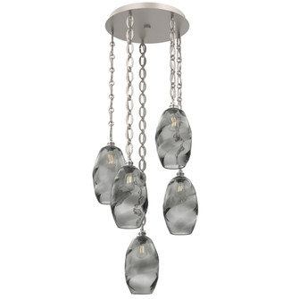 Ellisse Round 5pc Multi-Pendant Chain (1289|CNB0035-05-BS-OS-CH2-E2)