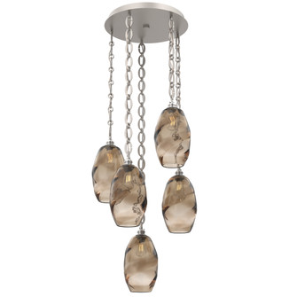 Ellisse Round 5pc Multi-Pendant Chain (1289|CNB0035-05-BS-OB-CH2-E2)