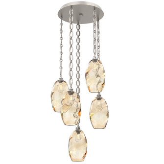 Ellisse Round 5pc Multi-Pendant Chain (1289|CNB0035-05-BS-OA-CH2-E2)