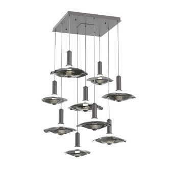 Cumulus Square 9pc Multi-Pendant (1289|CHB0099-09-GP-00-C01-L3-SG)