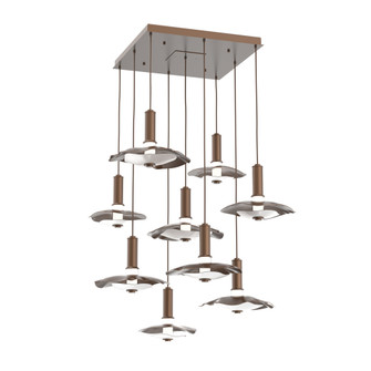 Cumulus Square 9pc Multi-Pendant (1289|CHB0099-09-BB-00-C01-L3-WI)