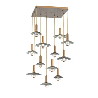 Cirrus Square 12pc Multi-Pendant (1289|CHB0098-12-NB-SG-C01-L3)
