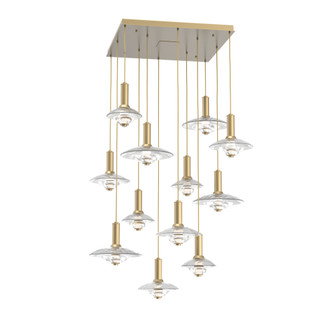 Cirrus Square 12pc Multi-Pendant (1289|CHB0098-12-GB-CG-C01-L3)