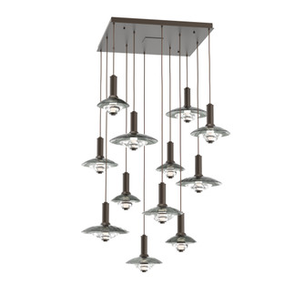 Cirrus Square 12pc Multi-Pendant (1289|CHB0098-12-FB-SG-C01-L3)