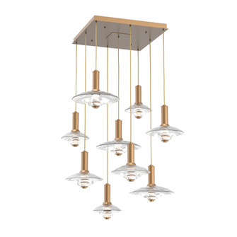 Cirrus Square 9pc Multi-Pendant (1289|CHB0098-09-NB-CG-C01-L3)
