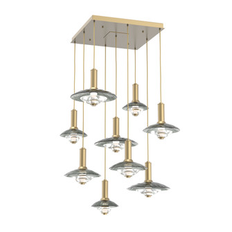 Cirrus Square 9pc Multi-Pendant (1289|CHB0098-09-GB-SG-C01-L3)