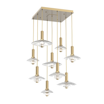 Cirrus Square 9pc Multi-Pendant (1289|CHB0098-09-GB-CG-C01-L3)