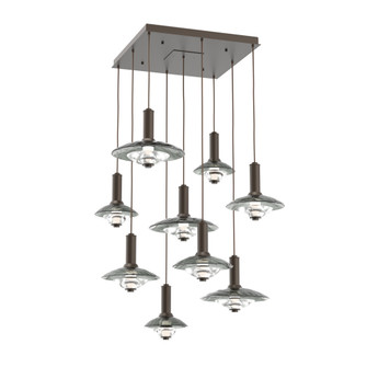 Cirrus Square 9pc Multi-Pendant (1289|CHB0098-09-FB-SG-C01-L3)