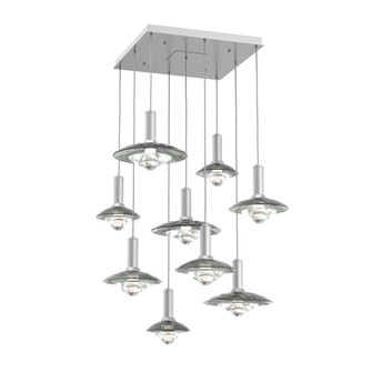 Cirrus Square 9pc Multi-Pendant (1289|CHB0098-09-CS-SG-C01-L3)