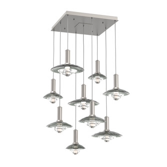 Cirrus Square 9pc Multi-Pendant (1289|CHB0098-09-BS-SG-C01-L3)