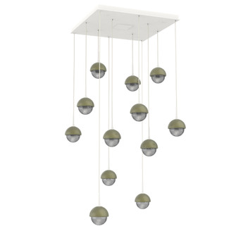 Cabochon Square 12pc Multi-Pendant (1289|CHB0093-12-WI-S-C01-L3-GE)