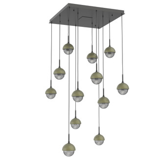 Cabochon Square 12pc Multi-Pendant (1289|CHB0093-12-MB-S-C01-L3-GE)