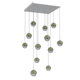 Cabochon Square 12pc Multi-Pendant (1289|CHB0093-12-CS-S-C01-L3-GE)