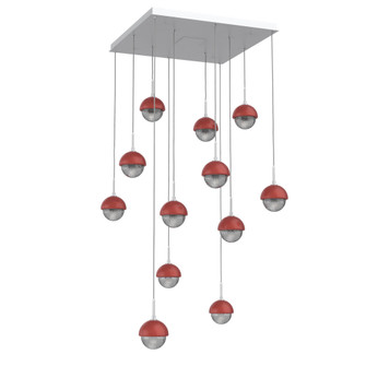 Cabochon Square 12pc Multi-Pendant (1289|CHB0093-12-CS-S-C01-L1-RE)