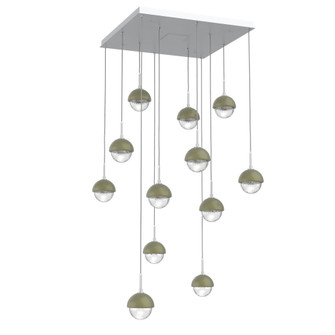 Cabochon Square 12pc Multi-Pendant (1289|CHB0093-12-CS-C-C01-L3-GE)