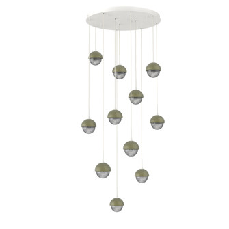 Cabochon Round 11pc Multi-Pendant (1289|CHB0093-11-WI-S-C01-L3-GE)