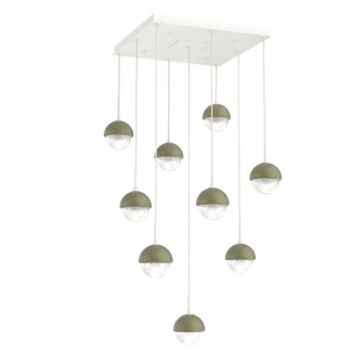 Cabochon Square 9pc Multi-Pendant (1289|CHB0093-09-WI-WL-C01-L3-GE)