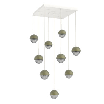 Cabochon Square 9pc Multi-Pendant (1289|CHB0093-09-WI-S-C01-L3-GE)