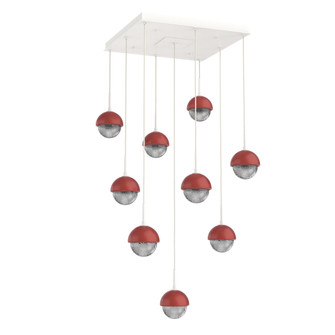 Cabochon Square 9pc Multi-Pendant (1289|CHB0093-09-WI-S-C01-L1-RE)