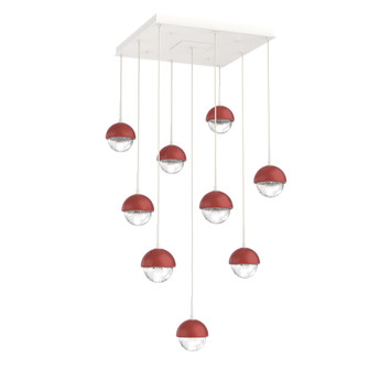 Cabochon Square 9pc Multi-Pendant (1289|CHB0093-09-WI-C-C01-L3-RE)