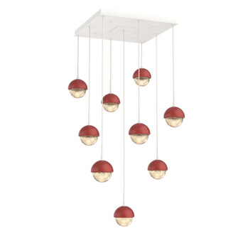 Cabochon Square 9pc Multi-Pendant (1289|CHB0093-09-WI-A-C01-L3-RE)