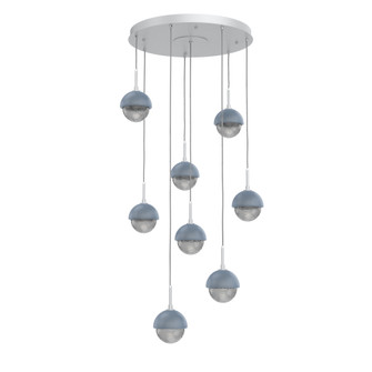 Cabochon Round 8pc Multi-Pendant (1289|CHB0093-08-CS-S-C01-L1-BU)